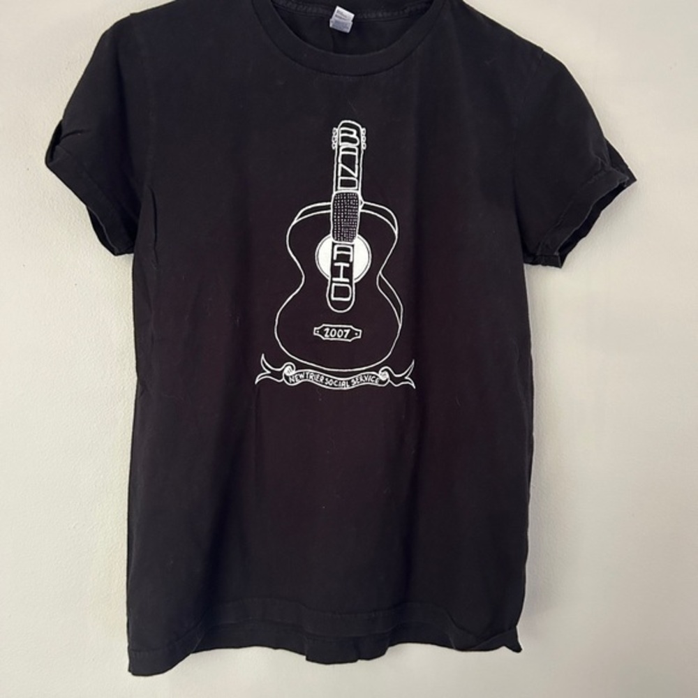 American Apparel Black‎ Kids T-Shirt with Guitar Design